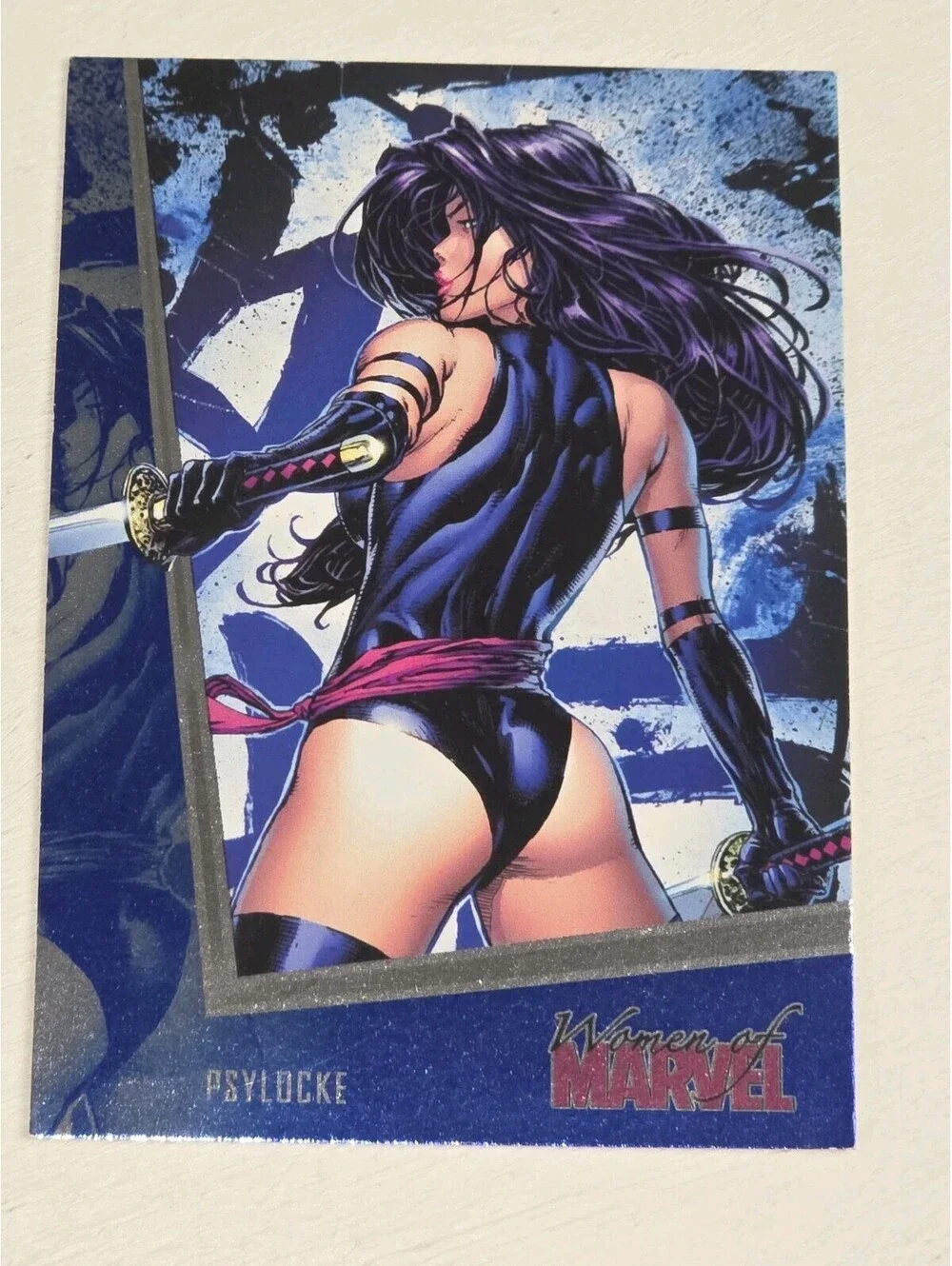 2013 Women of Marvel Series 2 Sapphire Blue #58 PSYLOCKE Very Rare!